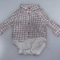Body neonato stile camicia, taglia 62cm
