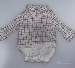 Body neonato stile camicia, taglia 62cm
