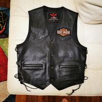 GILET moto cuoio Harley A-PRO tg. M - L