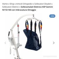 Sollevatore elettrico solleva malati