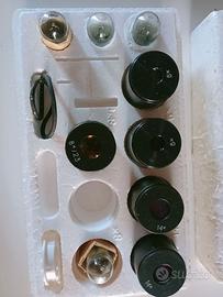 Kit incompleto accessori microscopio