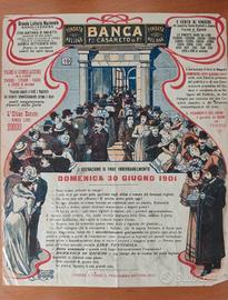 Locandina pubblicitaria Lotteria del 1901