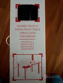 Gambe tavolo in metallo nero