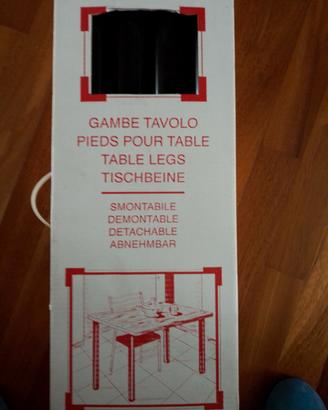 Gambe tavolo in metallo nero