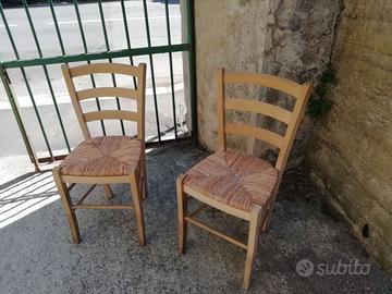 set due sedie rustiche
