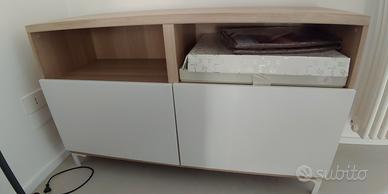 Mobile porta tv Ikea legno bianco