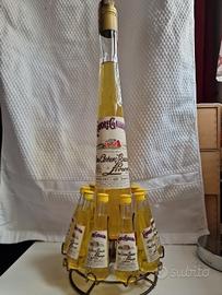 Liquore Galliano bottiglia e mignon con espositore