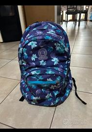 Zaino Invicta viola floreale 4 tasche