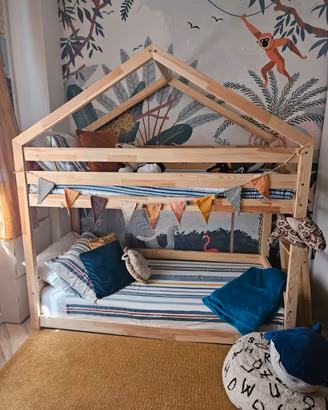 letto a castello a casetta 