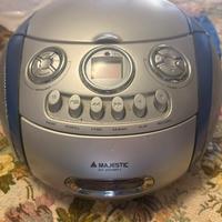 Majestic lettore cd mp3 portatile radio