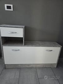 mobiletto da ingresso con scarpiera 