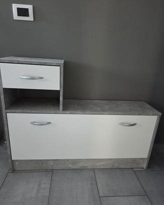 mobiletto da ingresso con scarpiera 