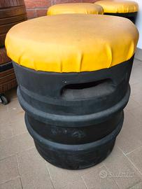 sedia pouf fusto birra