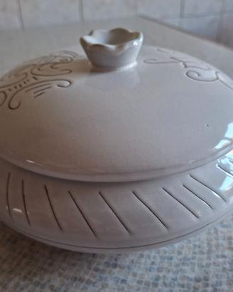 Portagioie bianco in ceramica  Sardartist Castelsa