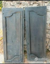 Antichi scuri di castagno del '700