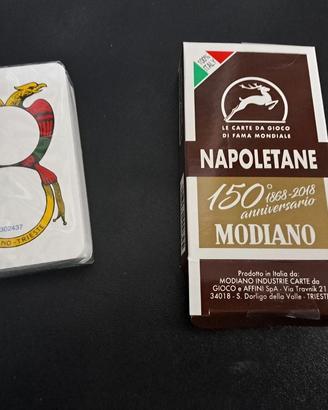 mazzo di carte da gioco napoletane modiano