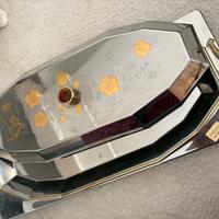 Vassoio Pesce Freddi B.G. - acciaio e oro24k