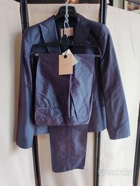 completo blazer e pantalone in seta