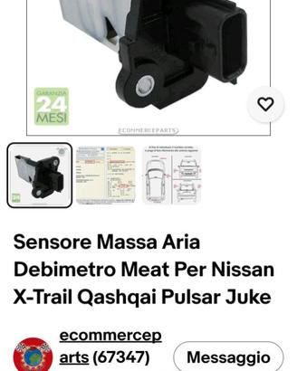 Sensore massa aria debimetro