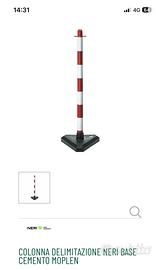 Colonnine da delimitazione bianco rosso