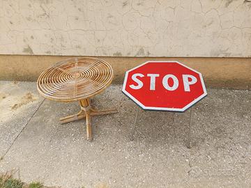 Tavolino Vintage Bambu e Stop