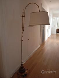 lampada in ottone dorato vintage stile francese