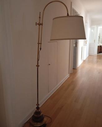lampada in ottone dorato vintage stile francese