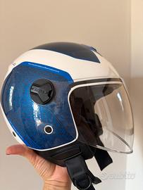 Casco CGM Hamlet bianco e blu – Taglia L