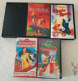 5 VHS Disney originali 