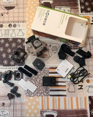 Action cam Nedis Full HD - Kit completo + Case sub