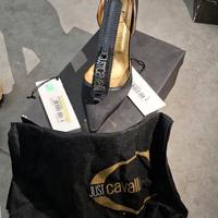 Scarpe Just Cavalli Nere e Oro