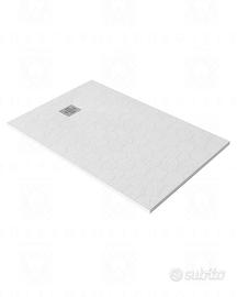 Piatto doccia smc 100x80 cm bianco slim riducibile