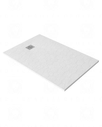 Piatto doccia smc 100x80 cm bianco slim riducibile