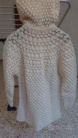 Maglione donna lana fatto a mano taglia S