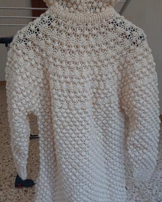 Maglione donna lana fatto a mano taglia S