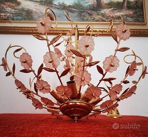 Lampadario Vintage Floreale