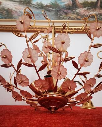Lampadario Vintage Floreale