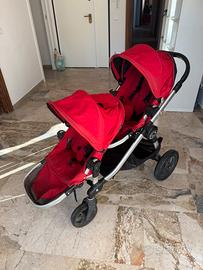 Passeggino doppio City Select baby Jogger rosso