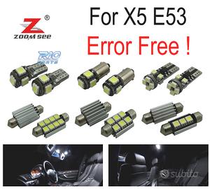KIT 20 LAMPADE LED INTERNE BMW X5 E53 2000-2006