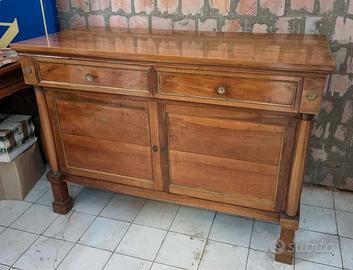 Credenza Antica in Noce Impero / Carlo X – '800