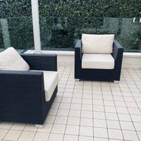 Poltrone da esterno color nero/antracite