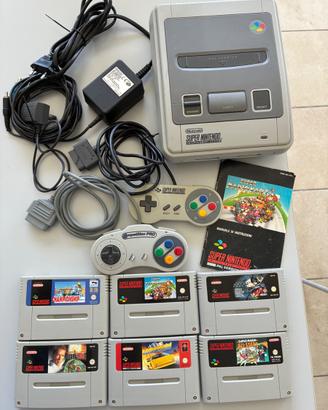 Console Super Nintendo + giochi