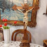 Cristo in legno da altare, crocifisso 