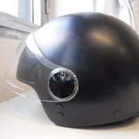 Casco moto aperto jet scooter nero