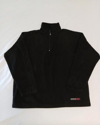 Felpa pile nero Avirex mezza zip - Taglia L