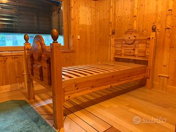Letto singolo stile tirolese