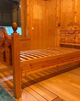 Letto singolo stile tirolese