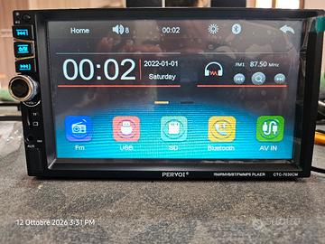autoradio 2 din 7"ctc7030 android auto carplay 