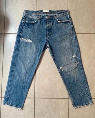 Jeans pantaloni Zara Uomo Carrot Fit 48/50tg