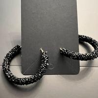 Orecchini cerchio brillantini